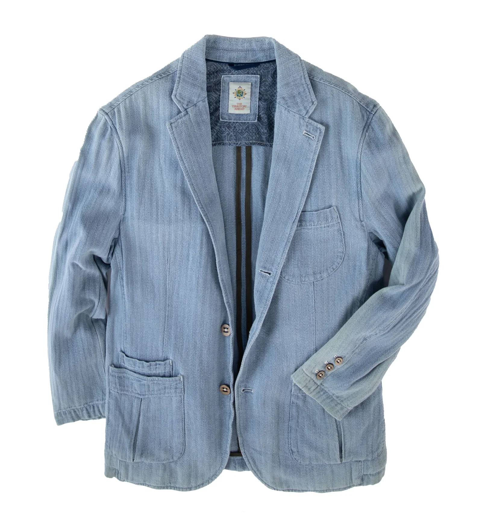Image of Beachcomber Linen-Cotton Denim Blazer