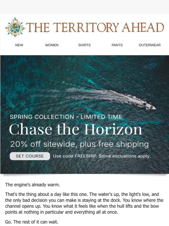 Full Throttle Spring - Take 20% Off and Ship it Free Today