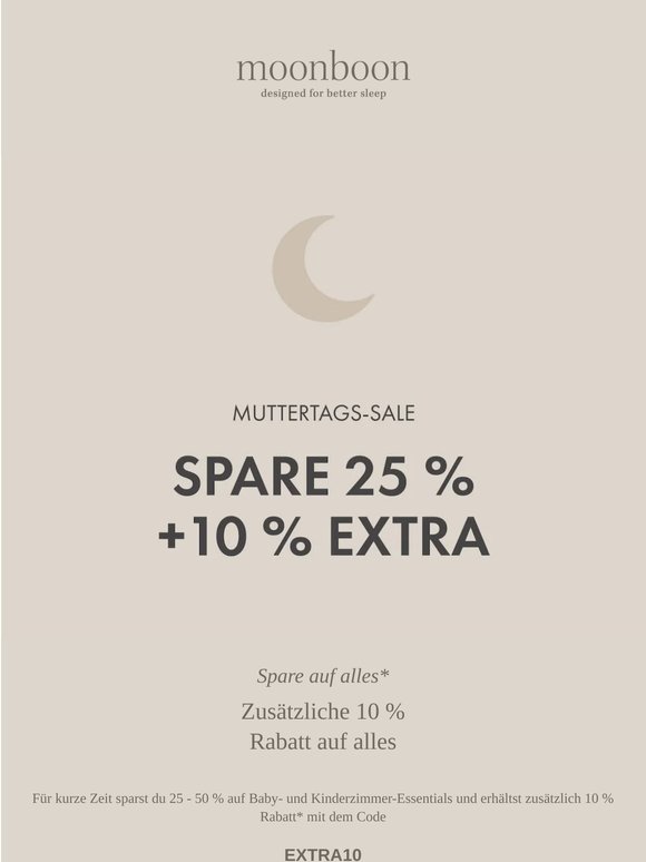 Jetzt: 10 % extra sparen! 🌙