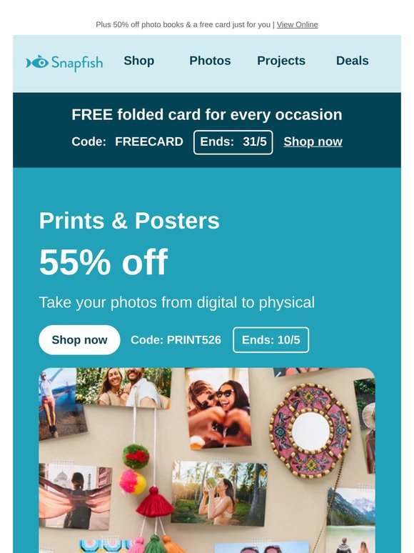 📸 Don’t wait—55% off prints ends soon