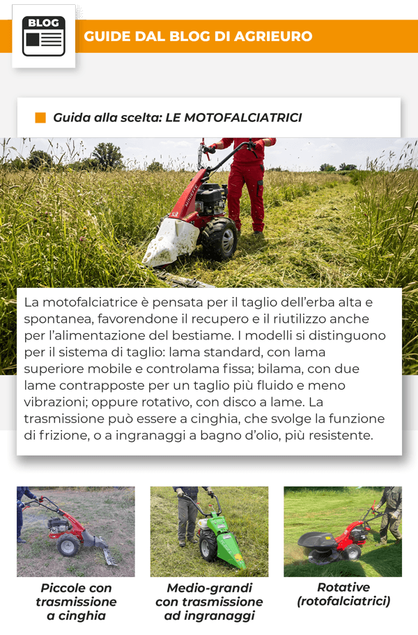 Guida alla scelta: LE MOTOFALCIATRICI