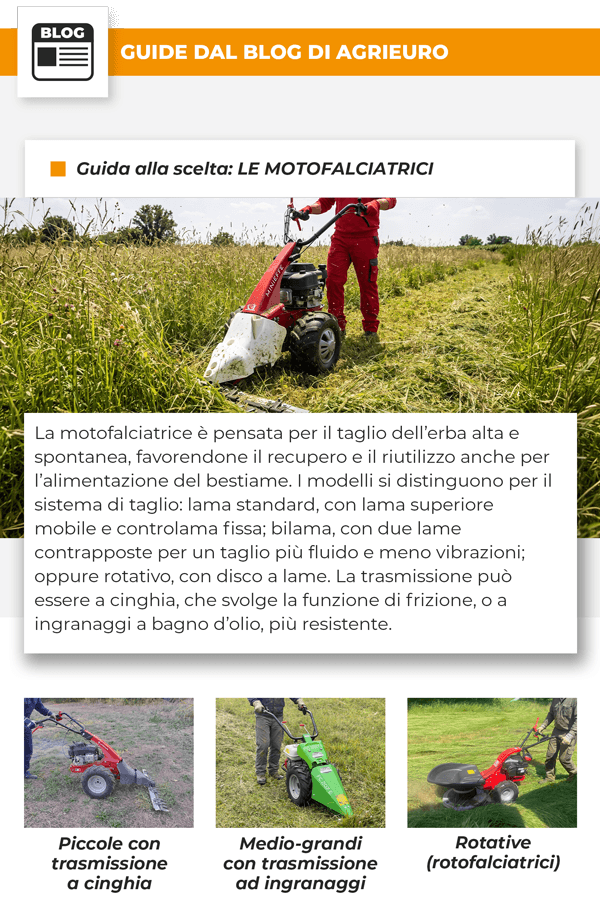 Guida alla scelta: LE MOTOFALCIATRICI