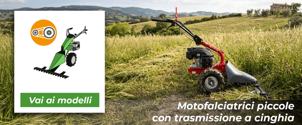 Motofalciatrici piccole con trasmissione a cinghia | Vai ai modelli !