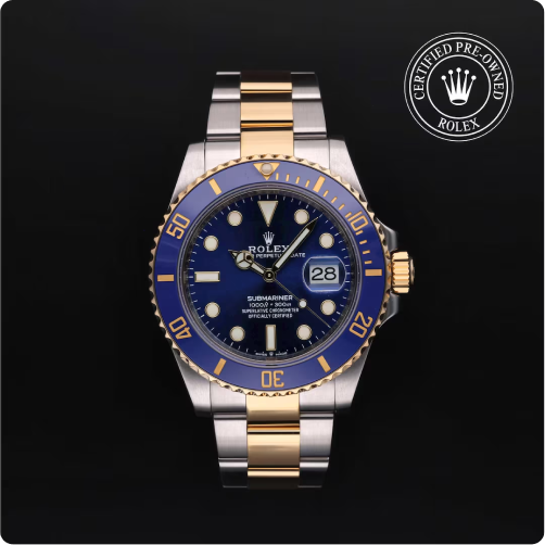 Rolex Certified Pre-Owned Submariner Date 41 mm, Oystersteel and Yellow Gold Reference: M126613LB