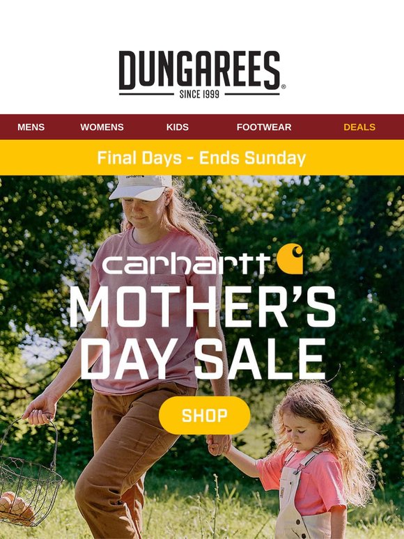 Mother’s Day Carhartt Deals are Ending