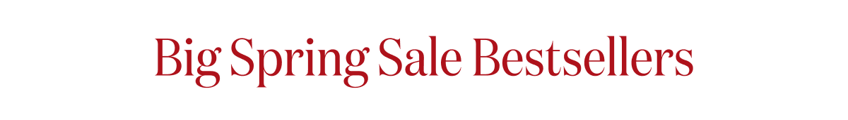 Big Spring Sale Bestsellers