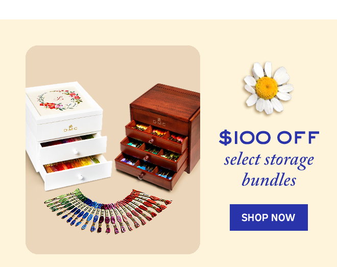 $100 off select storage bundles