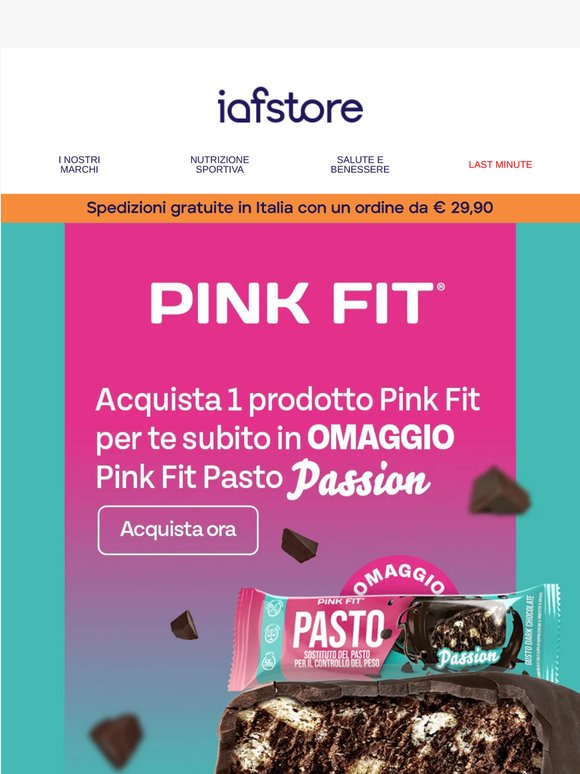 Benessere garantito con PINK FIT al -10% EXTRA + 🎁