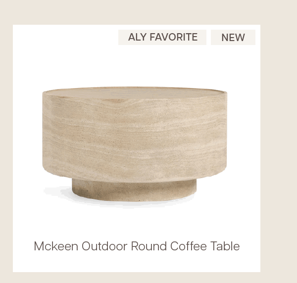 McKeen Outdoor Round Coffee Table