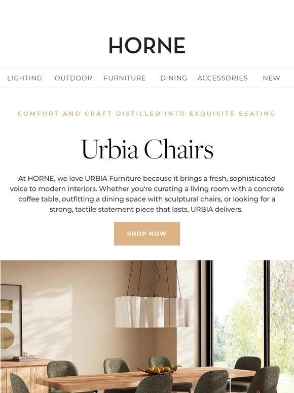 Urbia Chairs that Elevate Dining