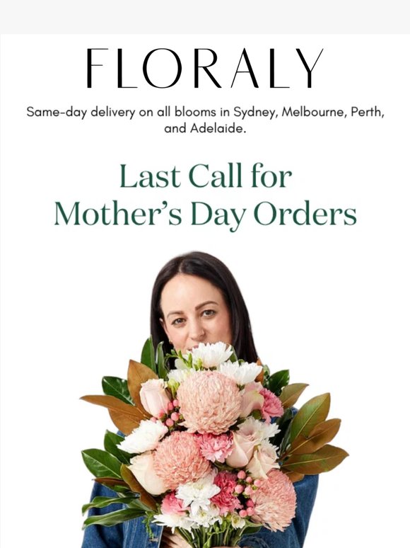 Mother’s Day is Tomorrow — Don’t Miss It