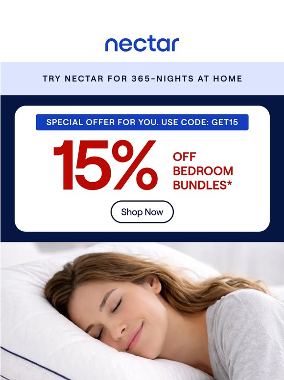 Limited Time: 15% Off Nectar Bedroom Bundles! 😴