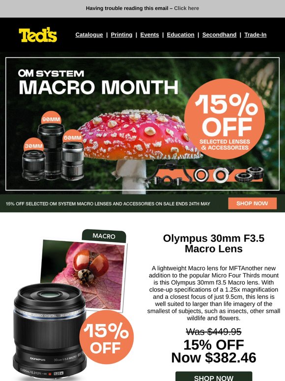 OM Macro Sale On Now!