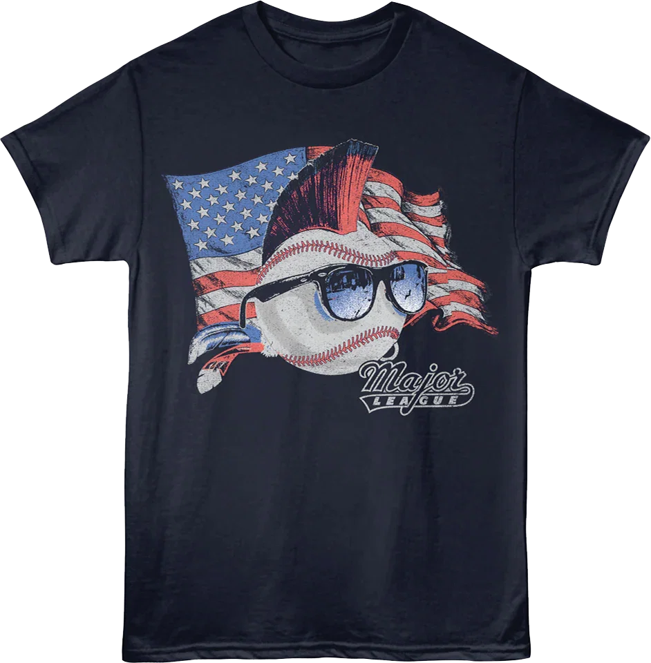 American Flag Logo Major League T-Shirt
