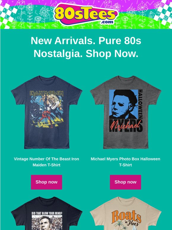 Straight from the 80s Vault: Brand-New Tees Just Landed!