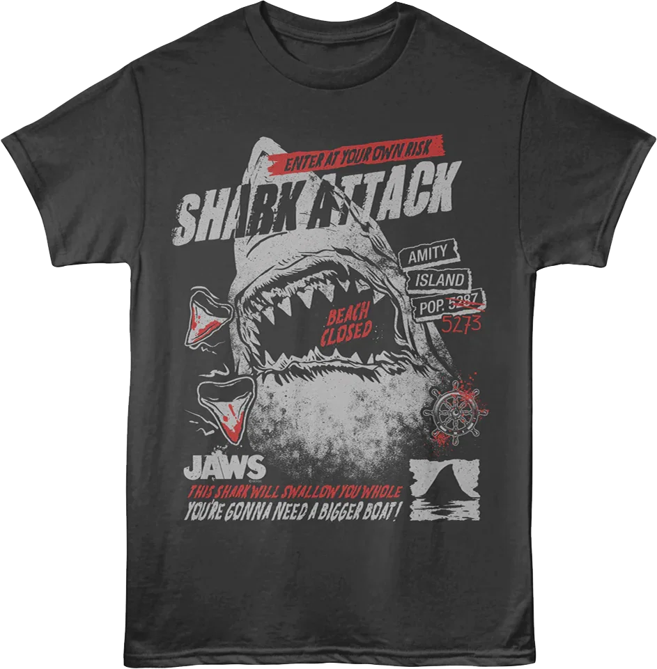 Enter At Your Own Risk Jaws T-Shirt