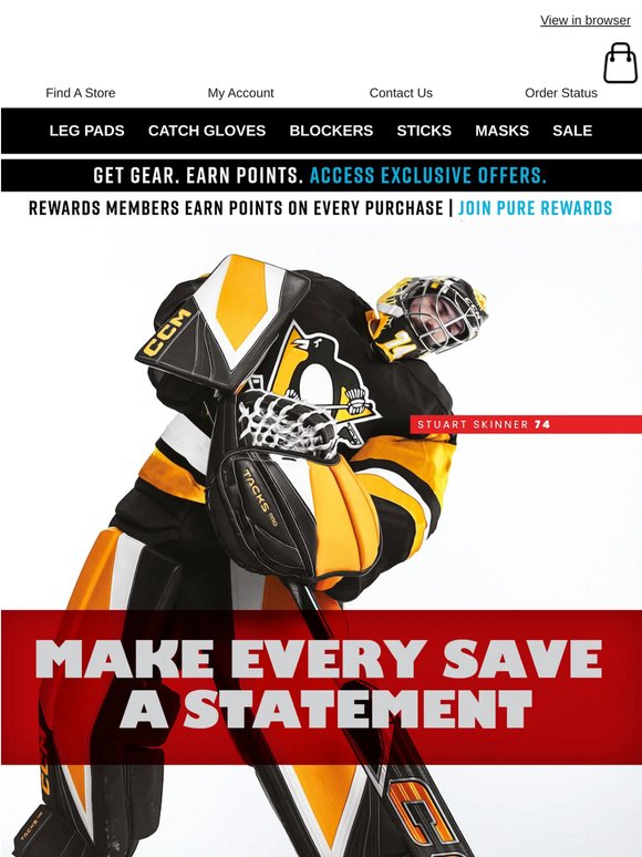 Stack The Pads In Style With Top New Leg Pads, Gloves, Blockers, Sticks & Skates