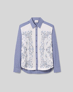 Chemise coton rayée