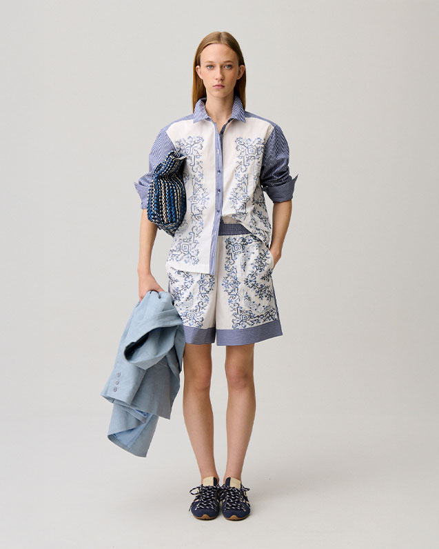 Chemise coton rayée