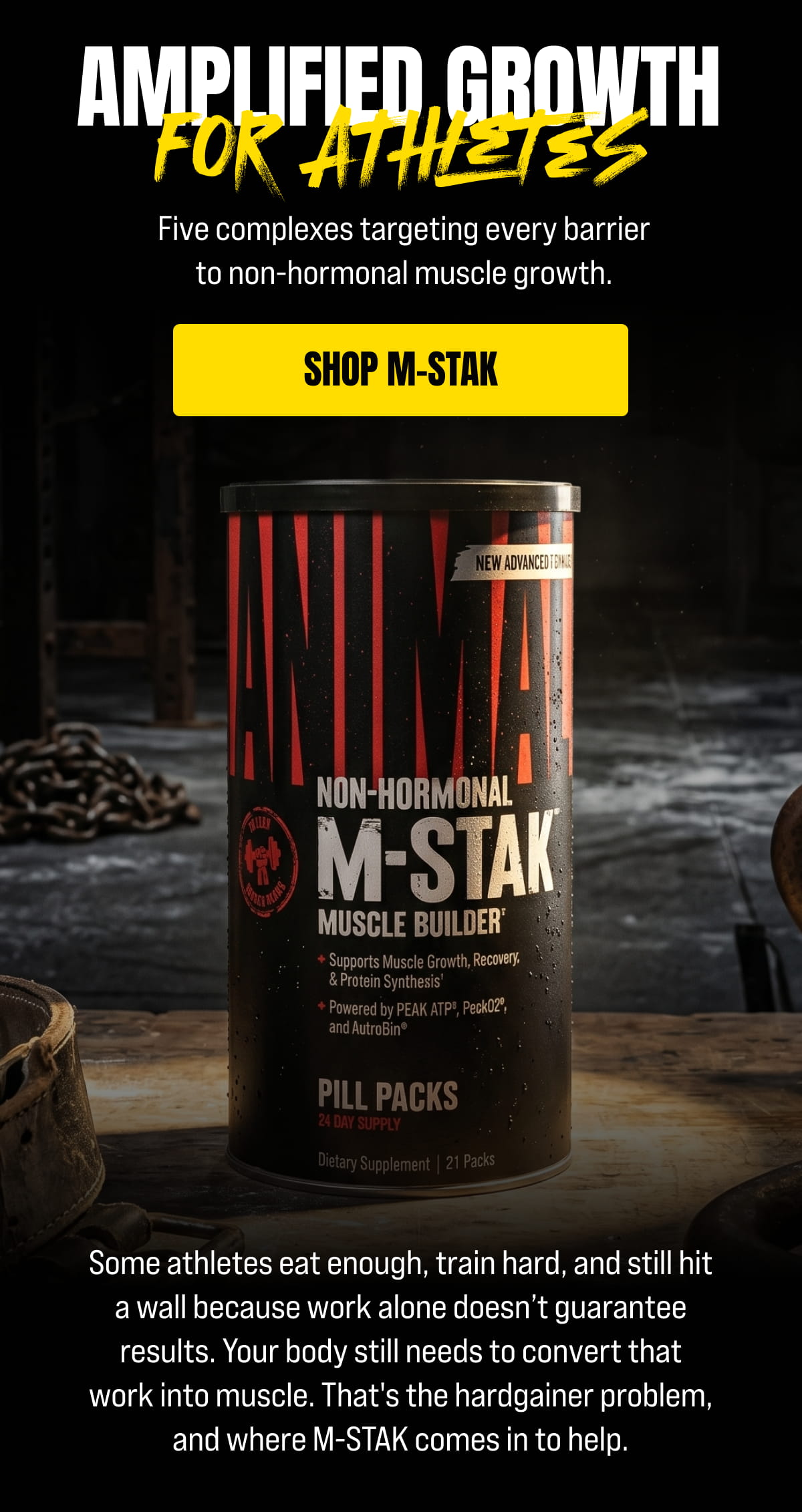 Amplified Growth For Athletes [Click here to Shop M-Stak]