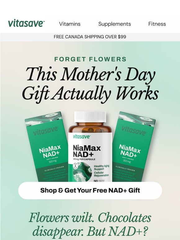 Forget flowers. This Mother's Day gift actually works. (Free with $99+ spend)