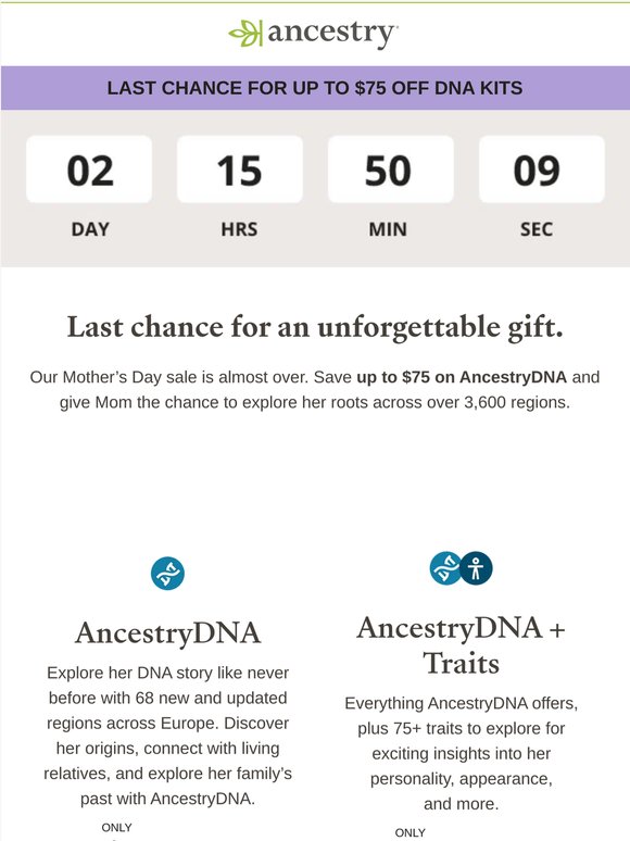 Final chance to treat Mom 🎁