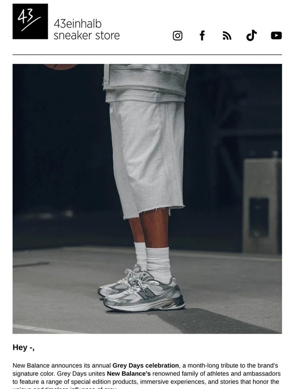It's time for New Balance “Grey Day” ⏰
