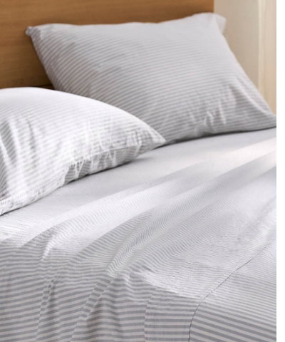 Simons Maison exclusive Fine stripe pure organic cotton sheet set