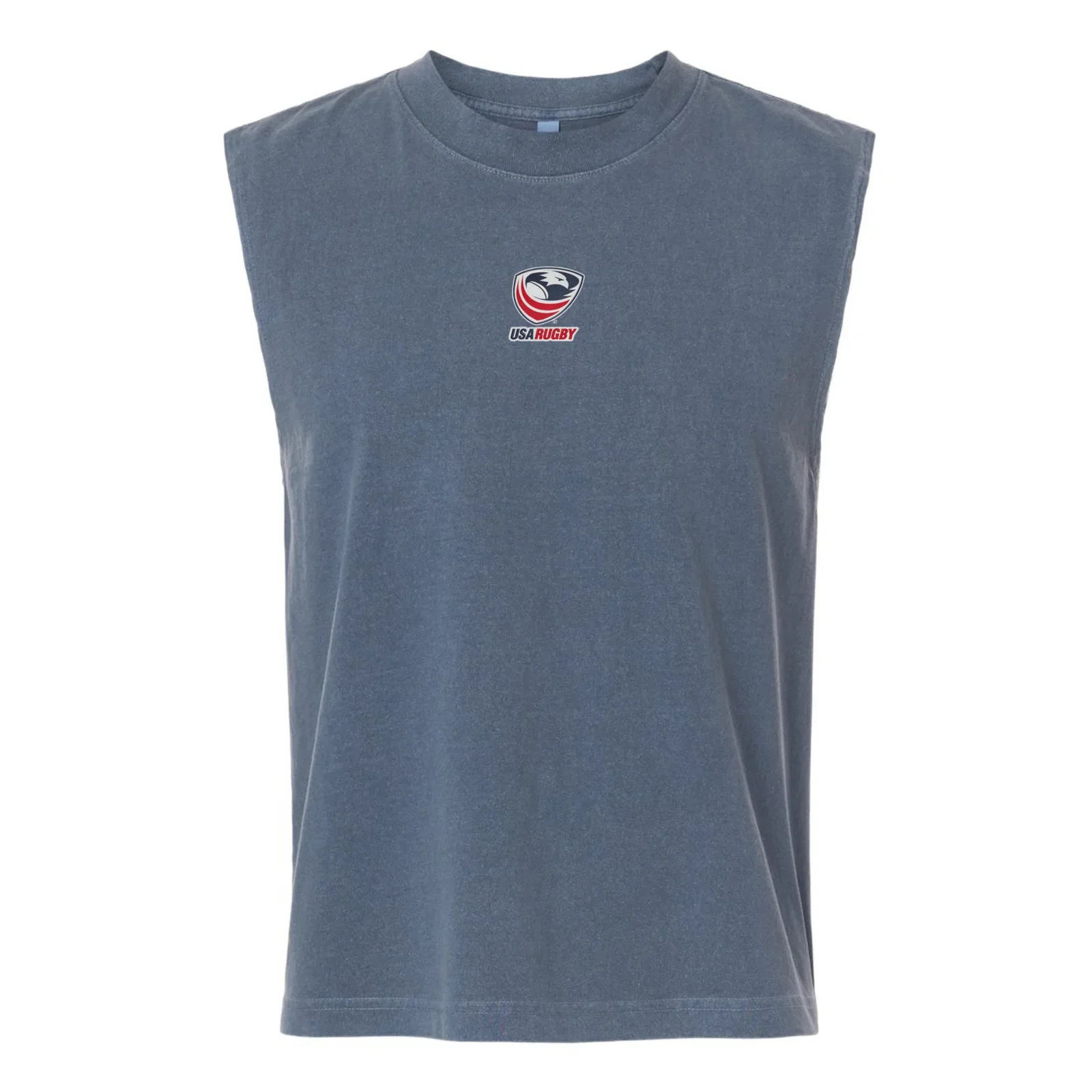 Image of USA Rugby Unisex Heavyweight Cotton Mid-Length Muscle Tee