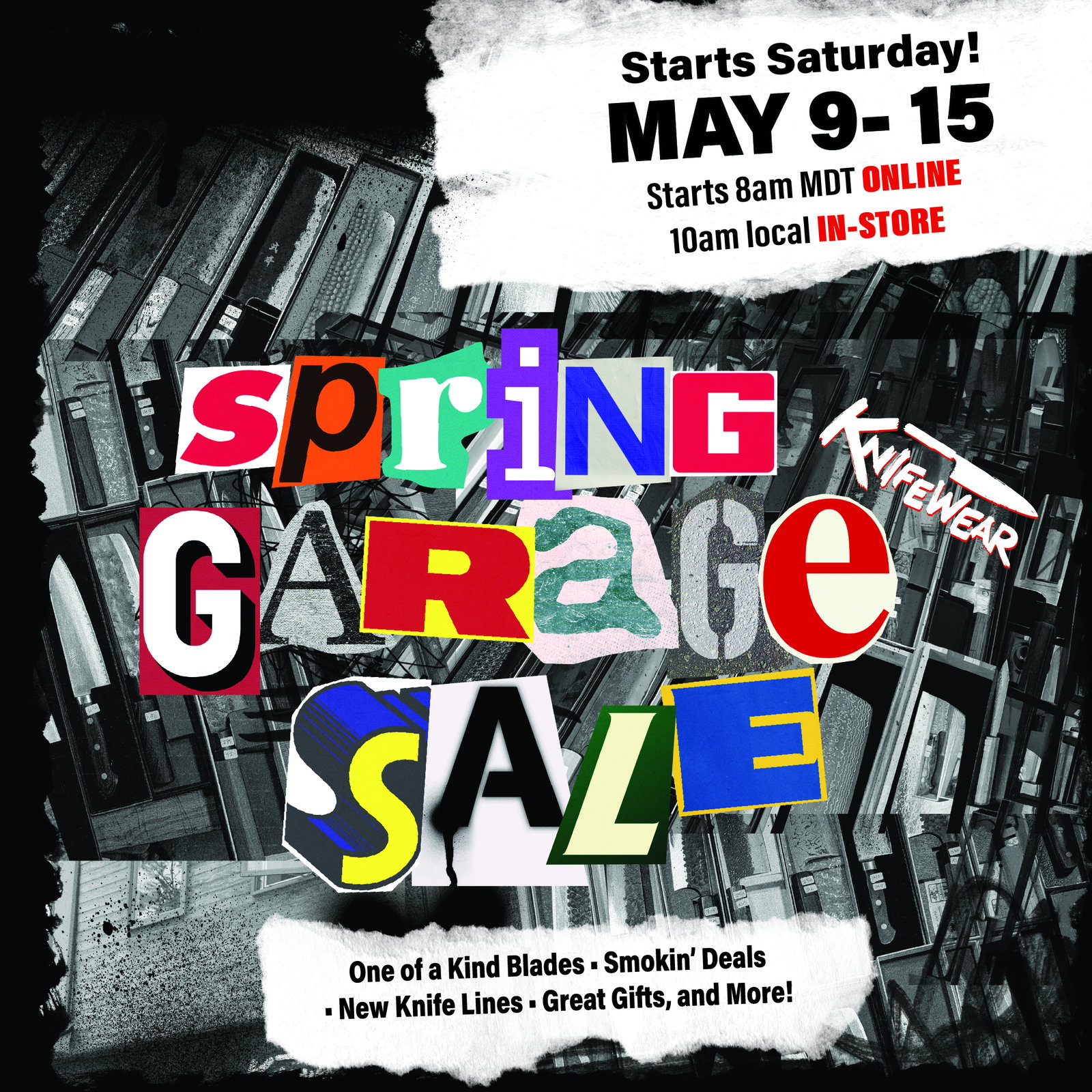 Knifewear Spring Garage Sale 