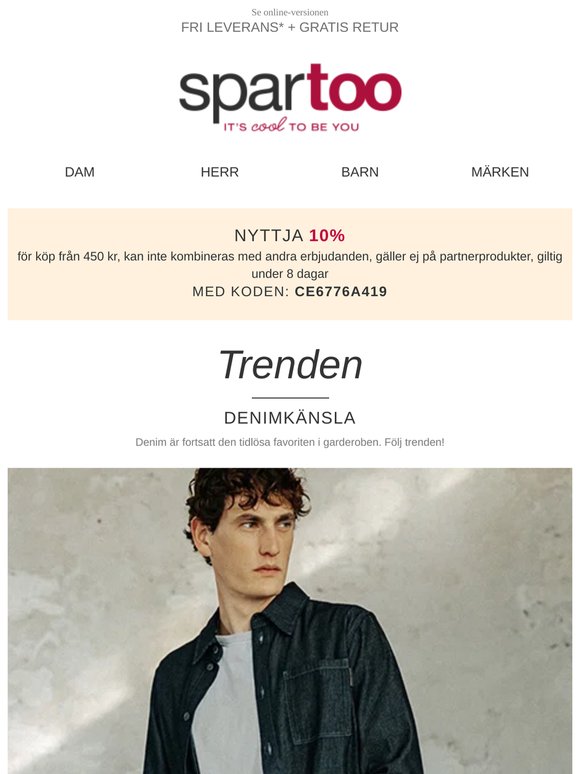 Denim – ett måste i varje garderob. Fri leverans.