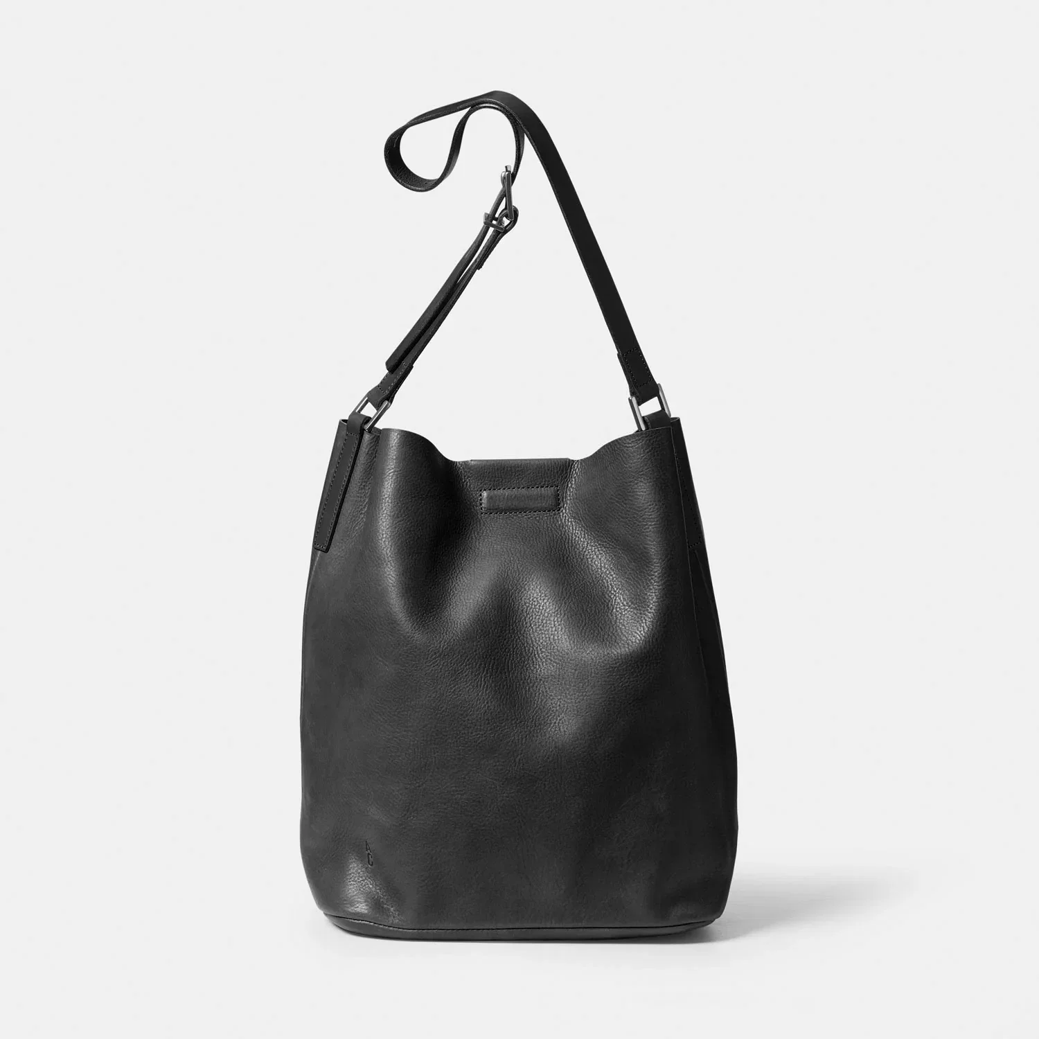 Image of Lloyd Small Calvert Leather Bucket Bag in Black