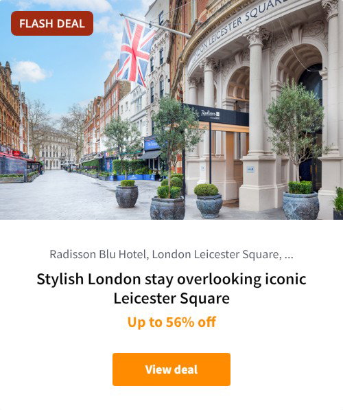 Stylish London stay overlooking iconic Leicester Square