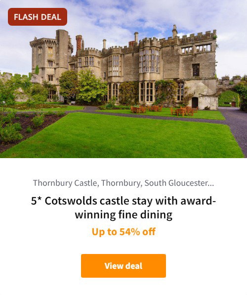 5* Cotswolds castle stay with award-winning fine dining