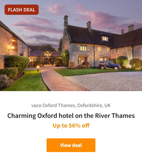 Charming Oxford hotel on the River Thames