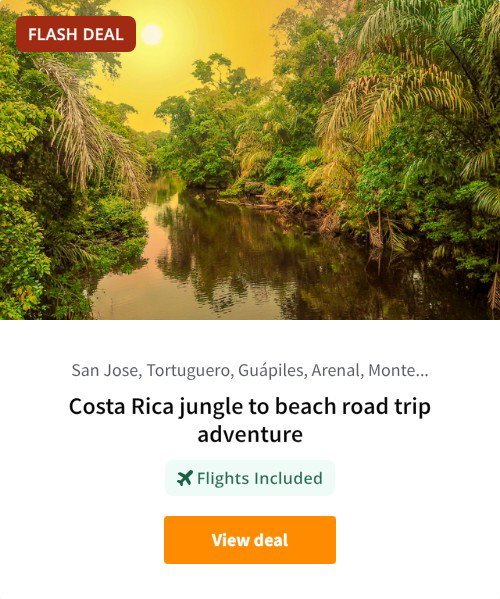 Costa Rica jungle to beach road trip adventure