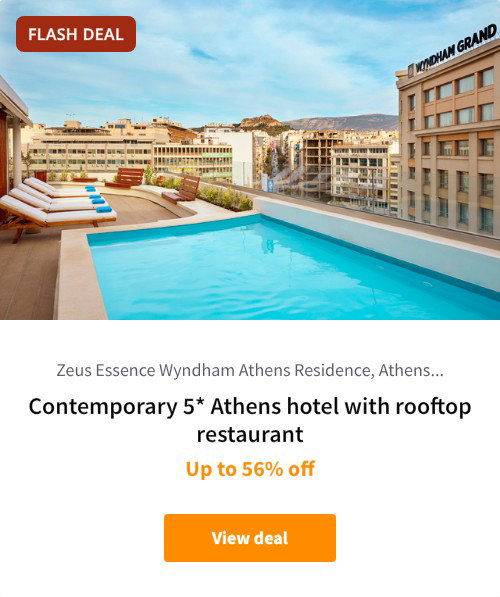 Contemporary 5* Athens hotel with rooftop restaurant