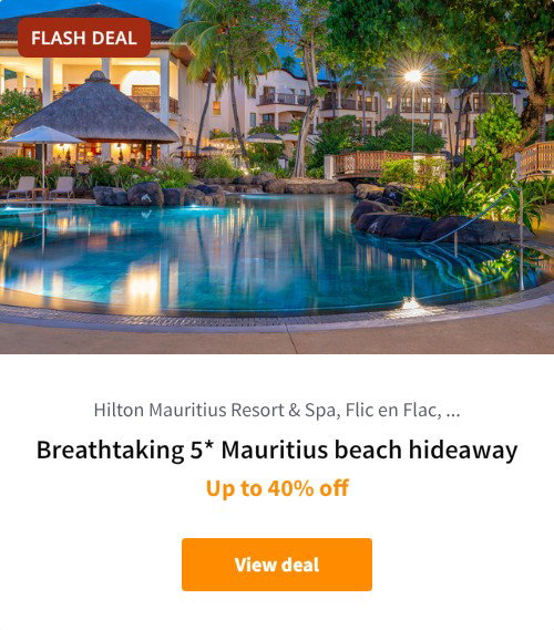 Breathtaking 5* Mauritius beach hideaway