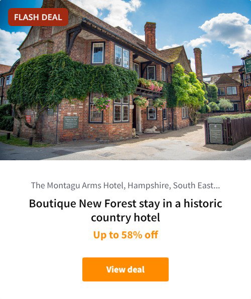 Boutique New Forest stay in a historic country hotel