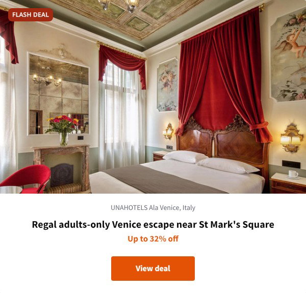 Regal adults-only Venice escape near St Mark's Square