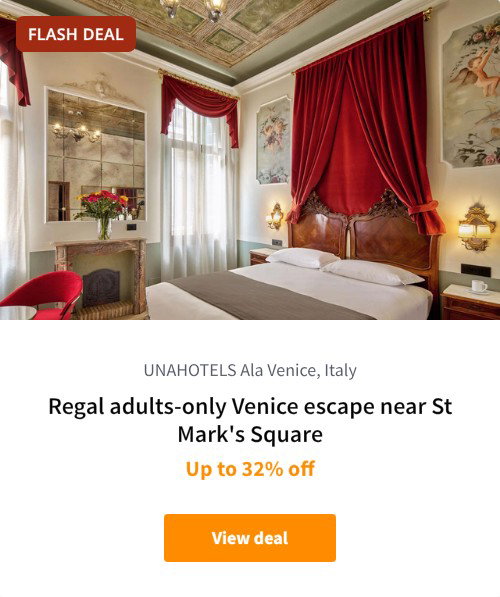 Regal adults-only Venice escape near St Mark's Square