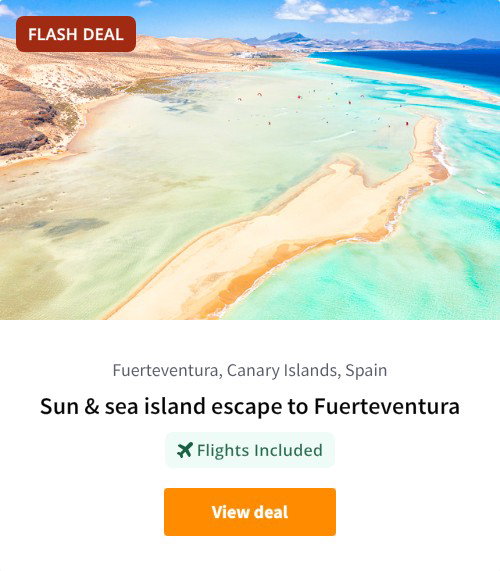 Sun &amp; sea island escape to Fuerteventura