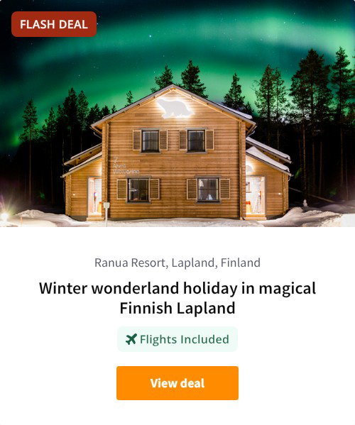 Winter wonderland holiday in magical Finnish Lapland
