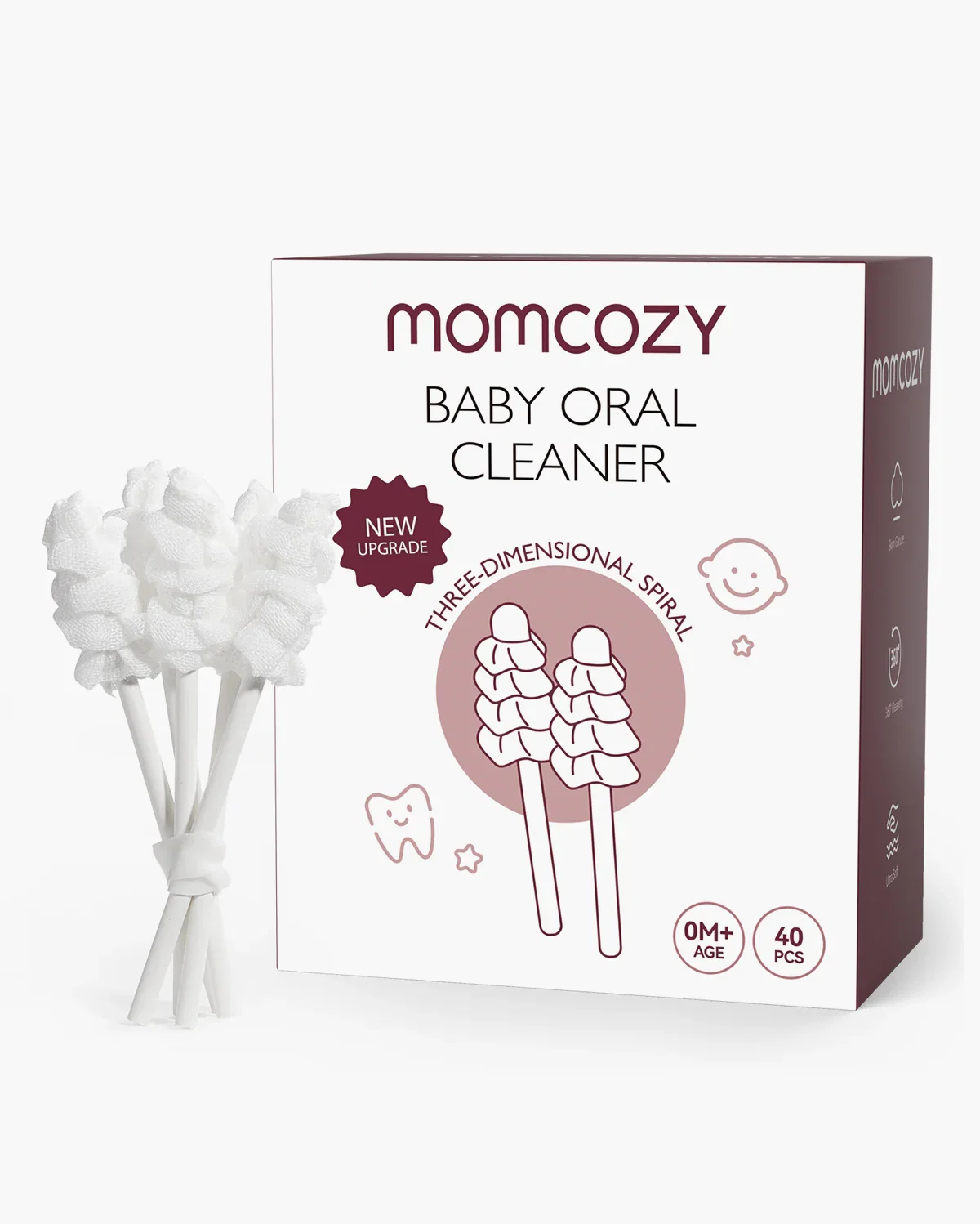 Image of Momcozy Oral Care Series: Tongue Cleaner (40ct)