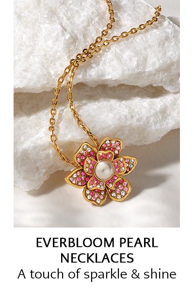 Everbloom Pearl Necklaces - A touch of sparkle & shine