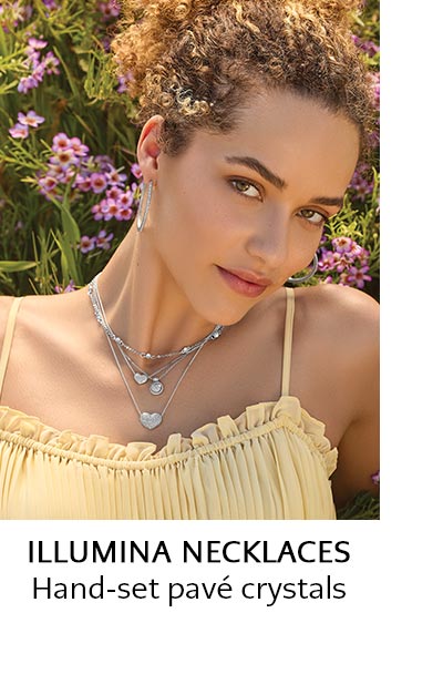 Illumina Necklaces - Hand-set pave crystals