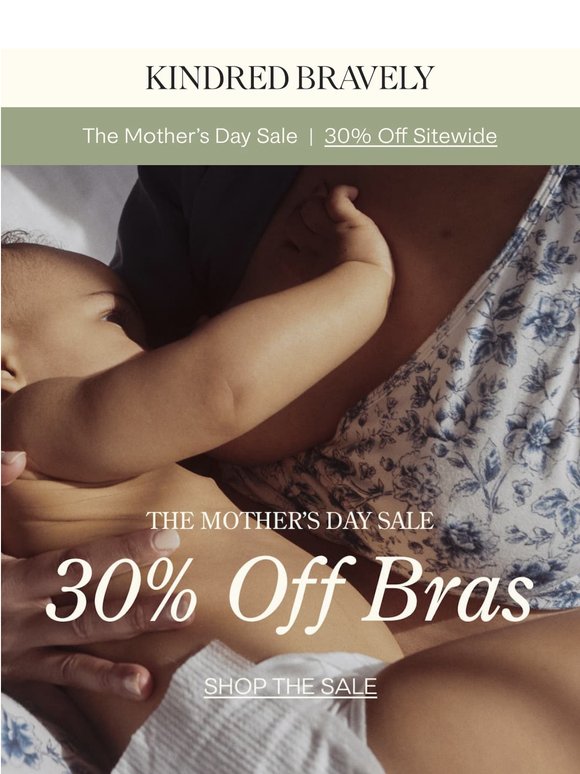 Shop the Mother's Day Sale: 30% Off Bras!