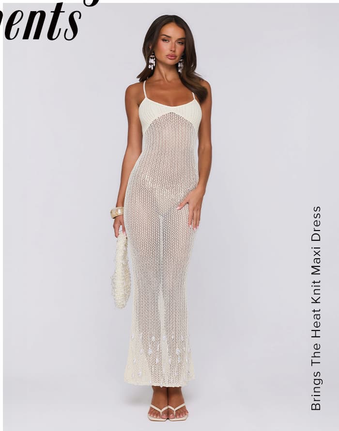 Bring The Heat Knit Maxi Dress