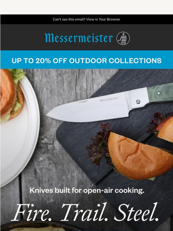 Cook Outside This Spring + Up to 20% Off 🔪