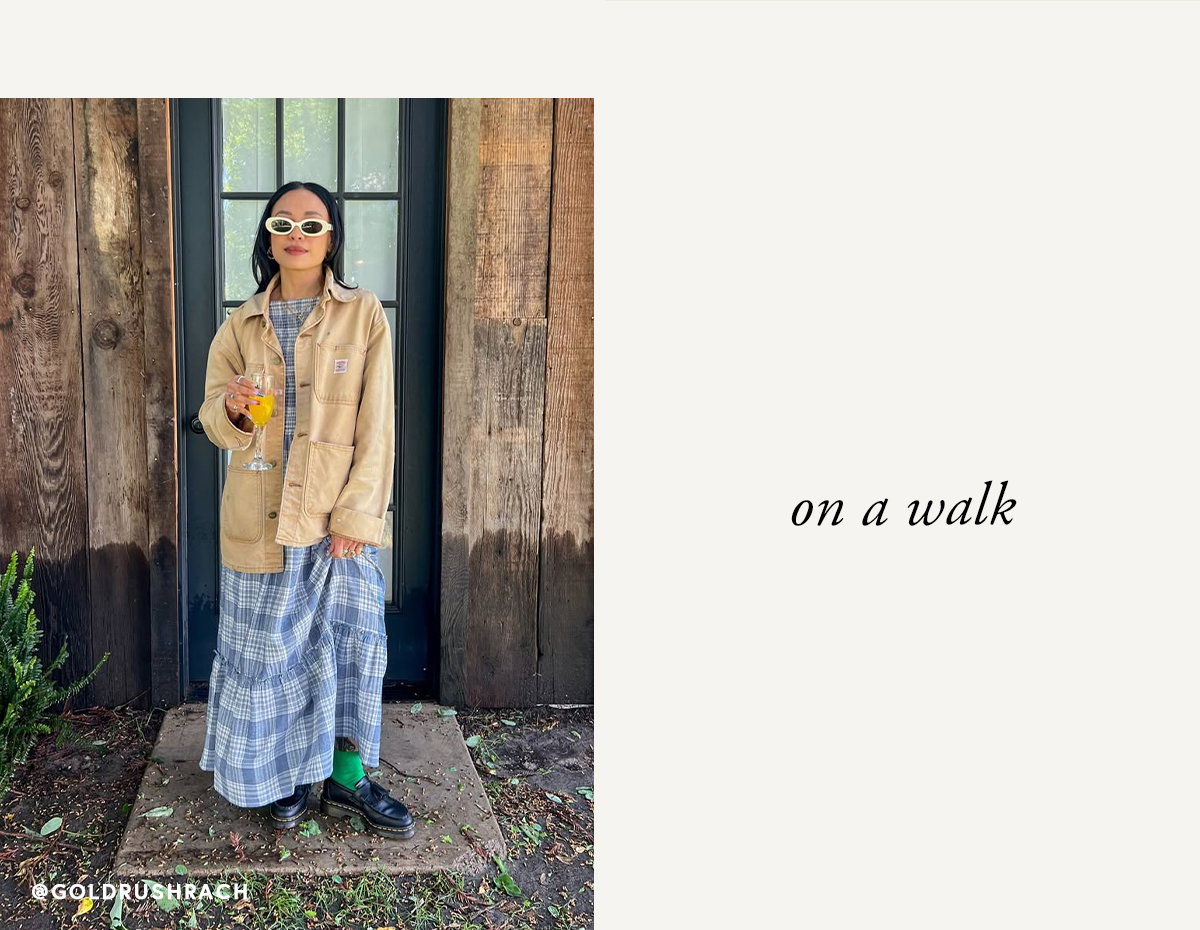 on a walk